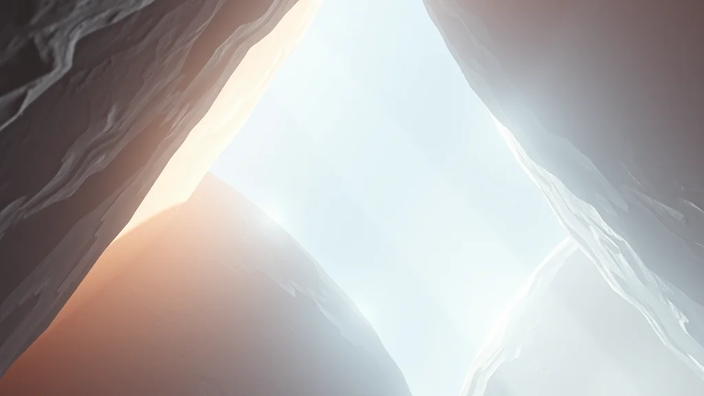 Sharp structure blending into soft dream light, abstract concept