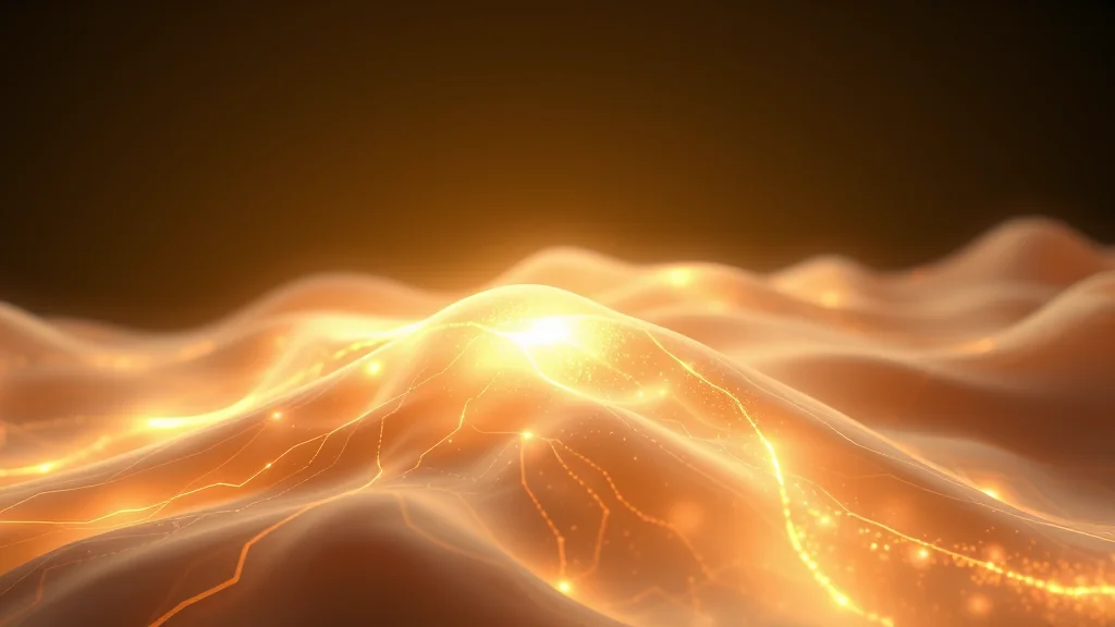 A luminous foundation form as the base of an image, abstract model