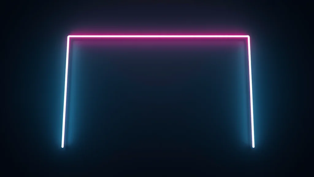 Exclusion boundary of light on dark, neon on dark
