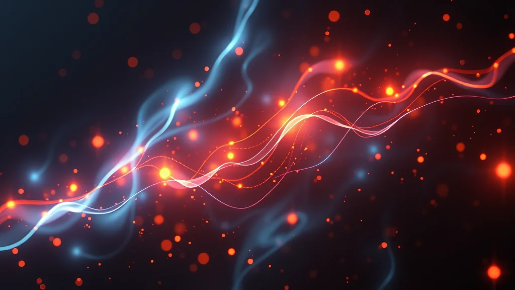 A luminous slider from loose to tight, abstract guidance