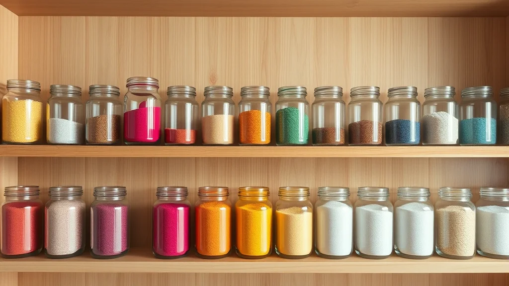 Estanterías con frascos de arena de colores: la variedad de modelos de Civitai