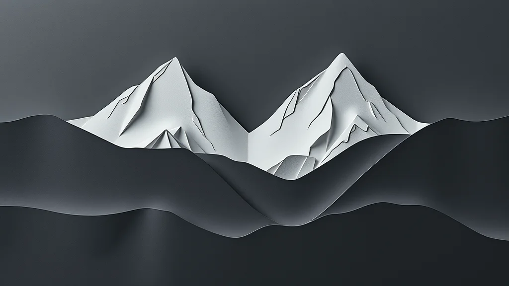 Capas de cartulina gris apiladas en relieve: así lee la profundidad ControlNet Depth