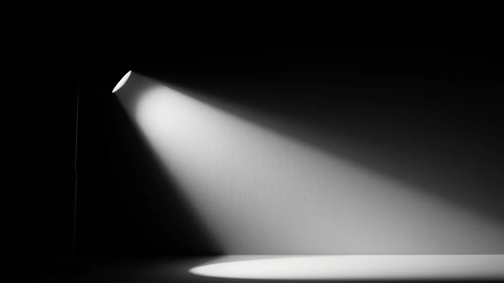 La iluminación lateral que hace legible una postura